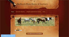 Desktop Screenshot of bigheartshorserescue.org